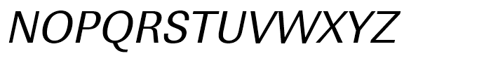 Linear Regular Narrow Oblique Font UPPERCASE