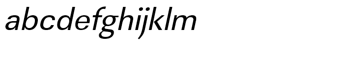 Linear Regular Oblique Font LOWERCASE