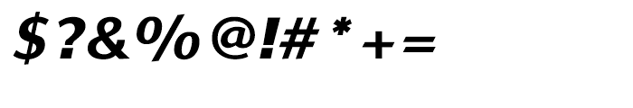 Linex Sans Bold Italic Font OTHER CHARS