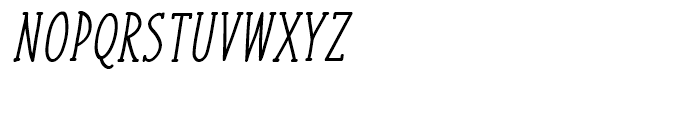 Liniga Serif Italic Font UPPERCASE
