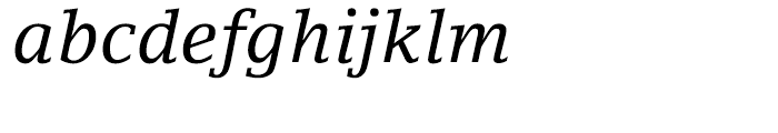 LinoLetter Italic Font LOWERCASE