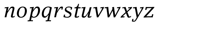 LinoLetter Italic Font LOWERCASE