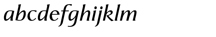 Linotype Aperto Semi Bold Italic Font LOWERCASE