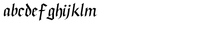 Linotype Buckingham Fraktur Regular Font LOWERCASE