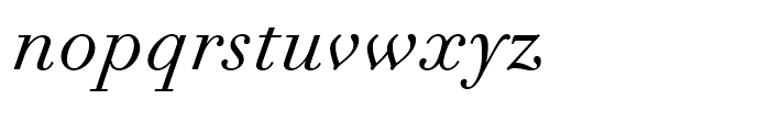 Linotype Didot eText Italic Font LOWERCASE