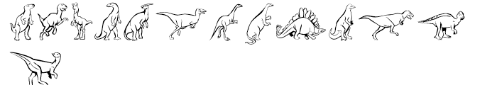 Linotype Dinosaures Regular Font UPPERCASE