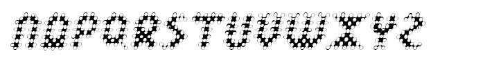 Linotype Dot Oblique Font UPPERCASE