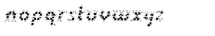 Linotype Dot Oblique Font LOWERCASE