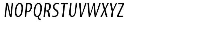 Linotype Ergo Compressed Italic Font UPPERCASE