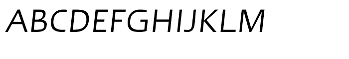 Linotype Ergo Cyrillic Italic Font UPPERCASE