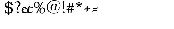 Linotype Humanistika Regular Font OTHER CHARS