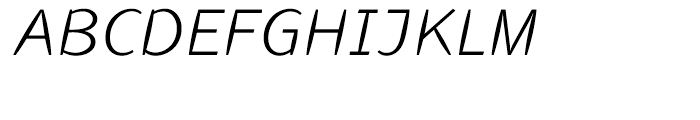 Linotype Inagur Light Italic Font UPPERCASE