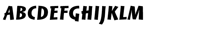 Linotype Markin Ultrabold Italic Font UPPERCASE