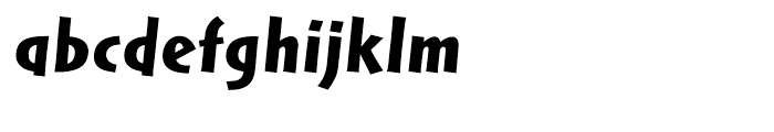 Linotype Markin Ultrabold Italic Font LOWERCASE