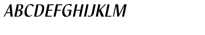 Linotype Nautilus Medium Italic Font UPPERCASE