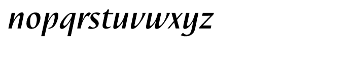 Linotype Nautilus Medium Italic Font LOWERCASE