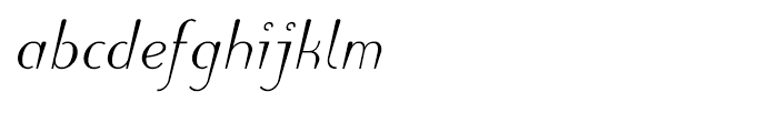 Linotype Puritas Medium Italic Font LOWERCASE