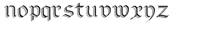 Linotype Richmond Zierschrift Regular Font LOWERCASE