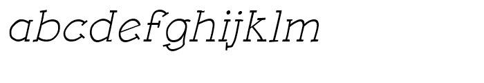 Linotype Rough Italic Font LOWERCASE