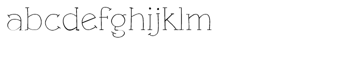 Linotype Rough Light Font LOWERCASE