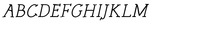 Linotype Rough Medium Italic Font UPPERCASE