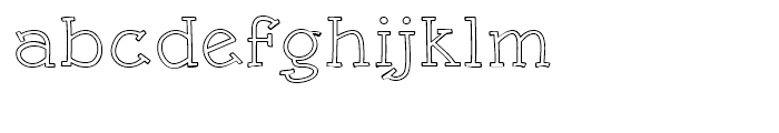 Linotype Rough Outline Font LOWERCASE