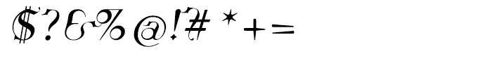 Linotype Sicula Oblique Font OTHER CHARS