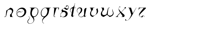 Linotype Sicula Oblique Font LOWERCASE