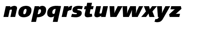 Linotype Syntax Black Italic Font LOWERCASE