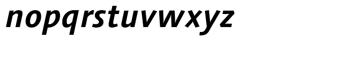 Linotype Syntax Bold Italic Font LOWERCASE