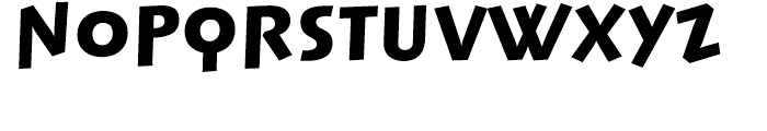 Linotype Syntax Lapidar Display Black Font LOWERCASE