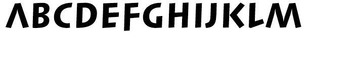 Linotype Syntax Lapidar Display Heavy Font UPPERCASE