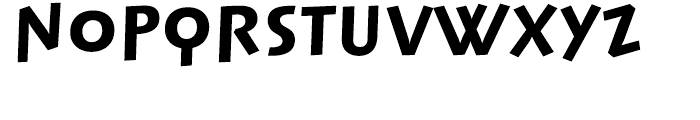 Linotype Syntax Lapidar Display Heavy Font LOWERCASE