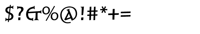 Linotype Syntax Lapidar Serif Display Medium Font OTHER CHARS