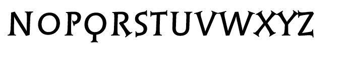 Linotype Syntax Lapidar Serif Display Medium Font UPPERCASE