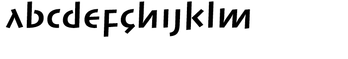 Linotype Syntax Lapidar Text Bold Font LOWERCASE