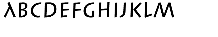 Linotype Syntax Lapidar Text Medium Font UPPERCASE