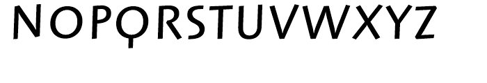 Linotype Syntax Lapidar Text Medium Font UPPERCASE