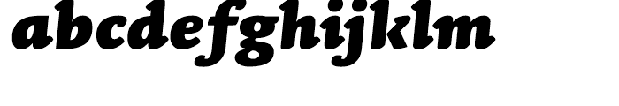 Linotype Syntax Letter Black Italic Font LOWERCASE