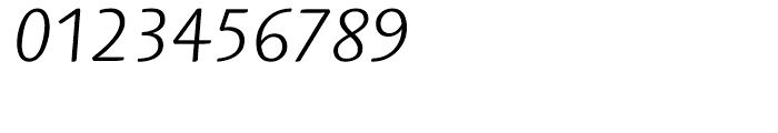 Linotype Syntax Letter Light Italic Font OTHER CHARS