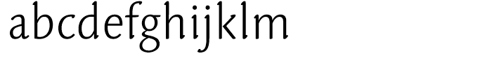 Linotype Syntax Letter Light Font LOWERCASE