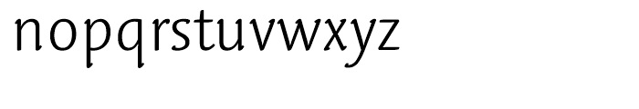 Linotype Syntax Letter Light Font LOWERCASE