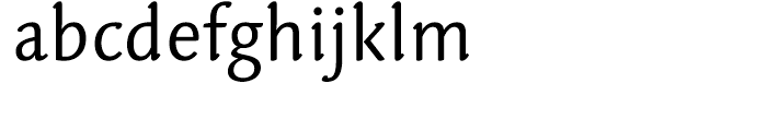 Linotype Syntax Letter Regular Font LOWERCASE