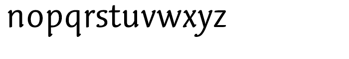 Linotype Syntax Letter Regular Font LOWERCASE