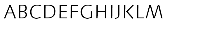 Linotype Syntax Light Font UPPERCASE