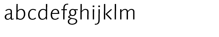 Linotype Syntax Light Font LOWERCASE