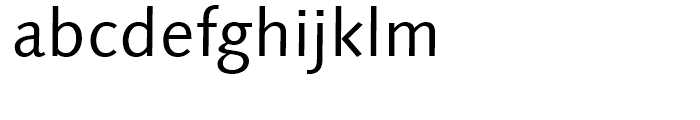 Linotype Syntax Regular Font LOWERCASE