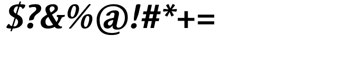 Linotype Syntax Serif Bold Italic Font OTHER CHARS