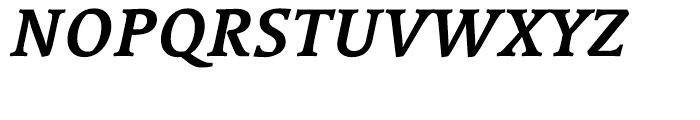Linotype Syntax Serif Bold Italic Font UPPERCASE
