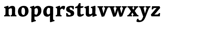 Linotype Syntax Serif Heavy Font LOWERCASE